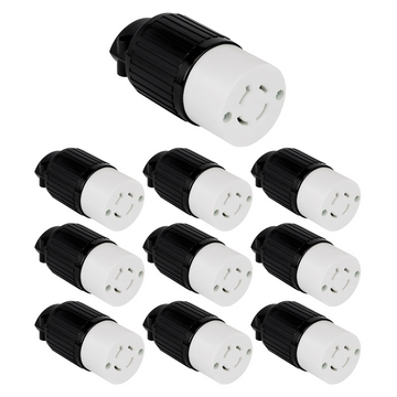 Enerlites Industrial Grade Locking Cord Connector, 20A, L15-20C